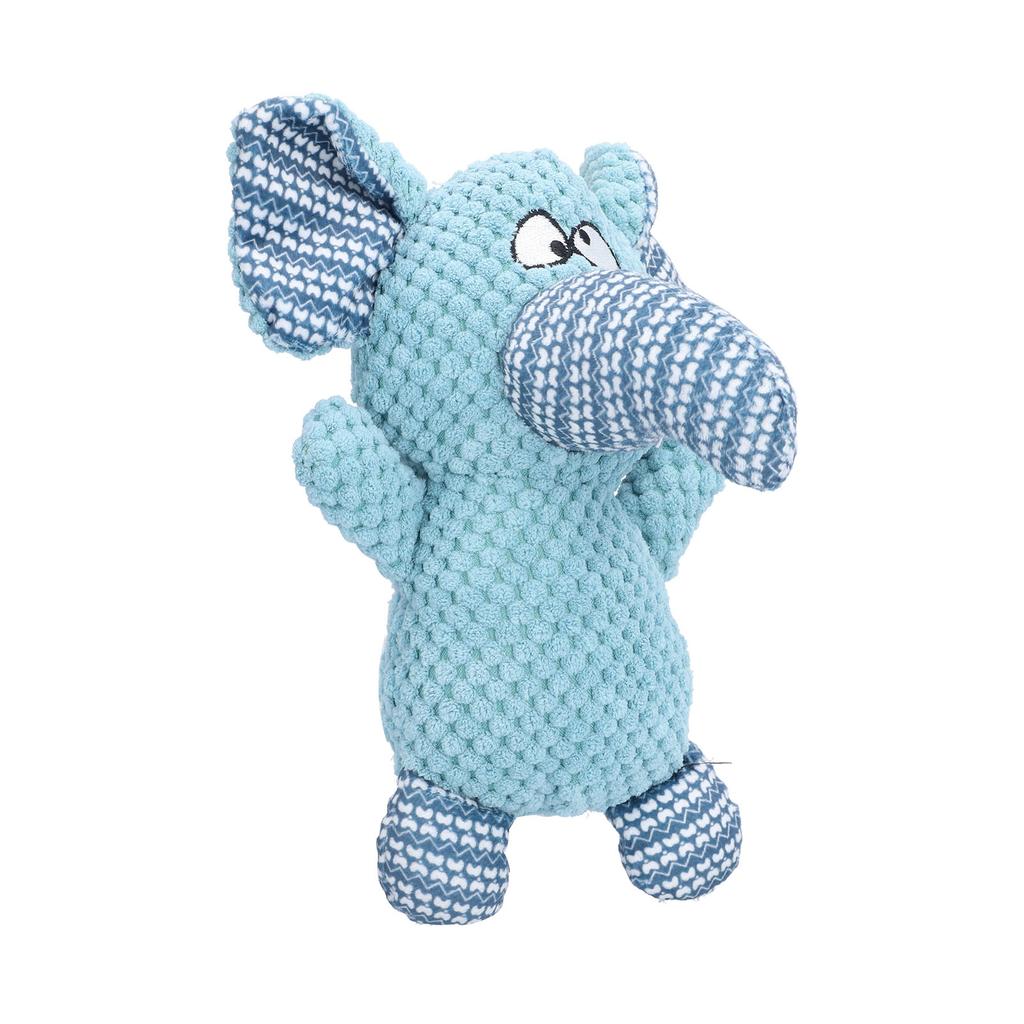 Elefant Hund Quietschspielzeug Niedliches Plüsch Stoffwelpe Kausound Spielzeug Molarenreinigung Zähne Plüsch Hundespielzeug