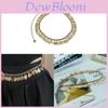 Bohemian Metallic Waist Chain With Leaf Tassels For Women Summer Festival Accessories