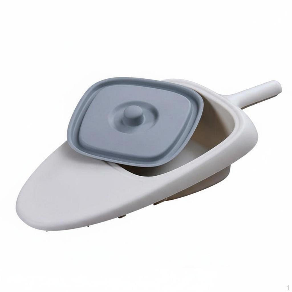 Nachttopf mit Deckel Leicht zu reinigen Bruchgriff Ergonomisches Design Tragbar Bettlägerige Toilette