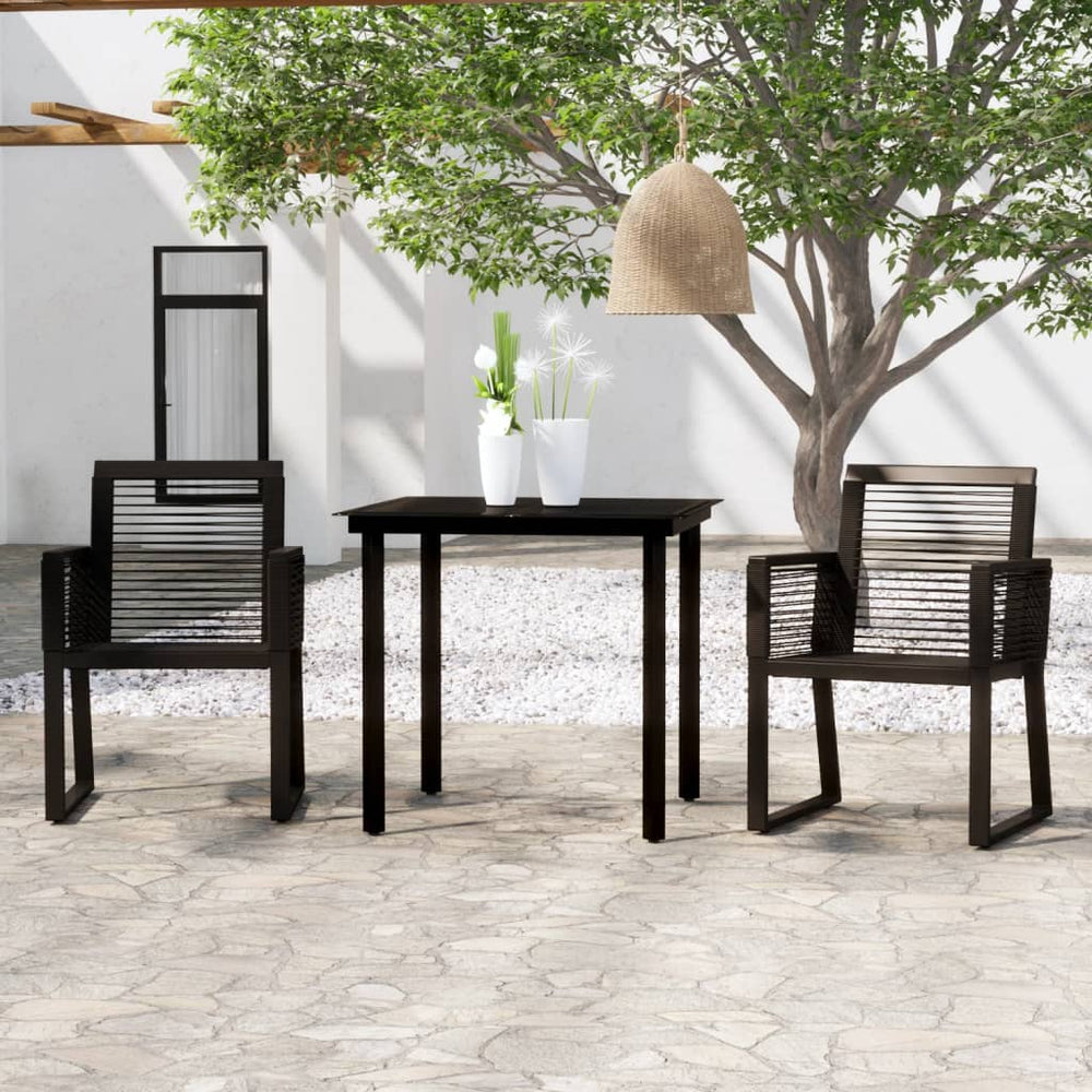 Ensemble à manger de jardin 3 pcs
