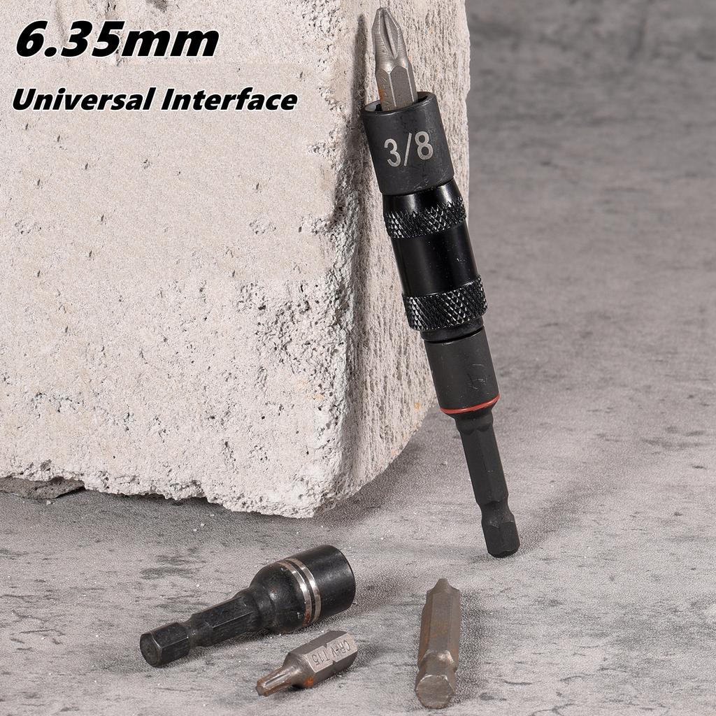 1/4 3/8 5/16 Hex Magnetic Ring Screwdriver/Drill Bits Extension Rod Magnetic Swivel Quick Change Holder Drive Screw Drill Tip