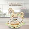 Exquisite Musikbox im europäischen Stil mit der Funktion eines sich drehenden Karussells und eines schaukelnden Holzpferdes, Perfektes Geschenk für Mädchen und Kinder