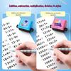Math Roller Stamp: Addition, Subtraction, Multiplication & Division Practice for Elementary Students