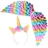 EXCEART Angel Wings Unicorn Spirit Fairy Cosplay Fancy Prop Set Headband, Cosplay, Halloween, Costume, Dress, Cute, Kids, Transformation, Stage,