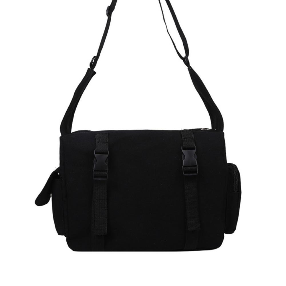 

Large Capacity Cloth Crossboby Bag Casual Canvas Messenger Bag Simple Harajuku Shoulder Bag Boys белый
