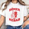 Doner Kebab Funny Meme Graphic Tshirt Unisex Pure Cotton Oversized Short Sleeve Tshirts Casual Summer Oversized Unisex Streetwear