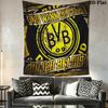 Borussia Dortmund Logo Wall Hanging Printed Fabric Blanket Decorative Tapestries for Bedroom Living Room Home Decor