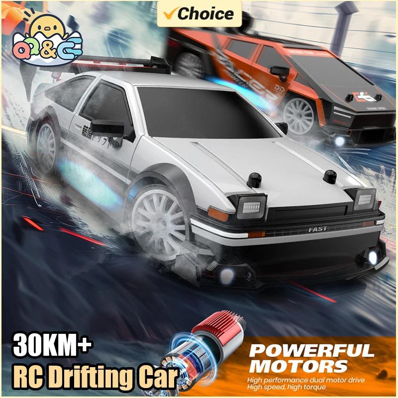 Non-Toxic Rc Drifting Car 1/24 4Wd 30Km/H High Speed Led Lights Gyro 2.4Ghz Remote Control With Pvc Shell Electric Toys For Children Kids Gift