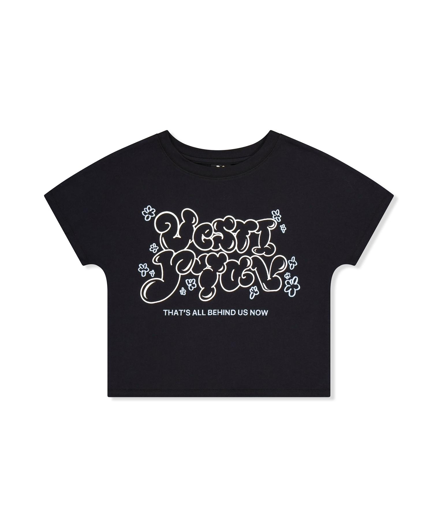 Bestiria Lovely Bubble Crop T-Shirts Black F
