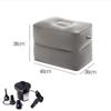Adjustable Travel Inflatable Three-layer Foot Pillow Inflatable Footrest Sleep Sit Long-distance Train Car Foot Rest Footstool