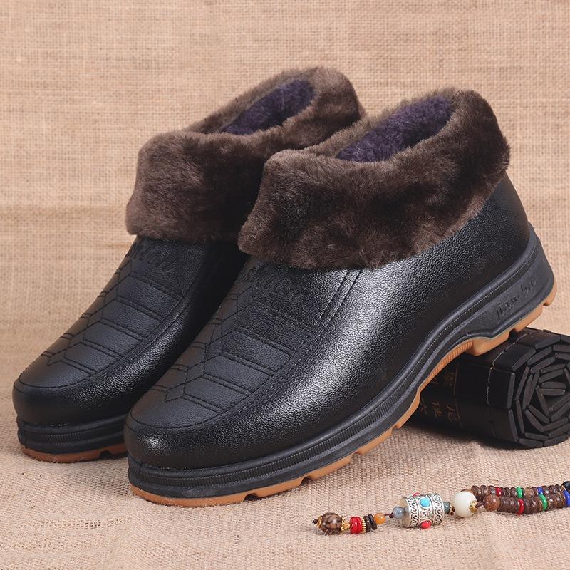 Bomullsskor Beijing tygskor herr vinter gamla pappa sammet förtjockade varma och slitstarka vintermodeller