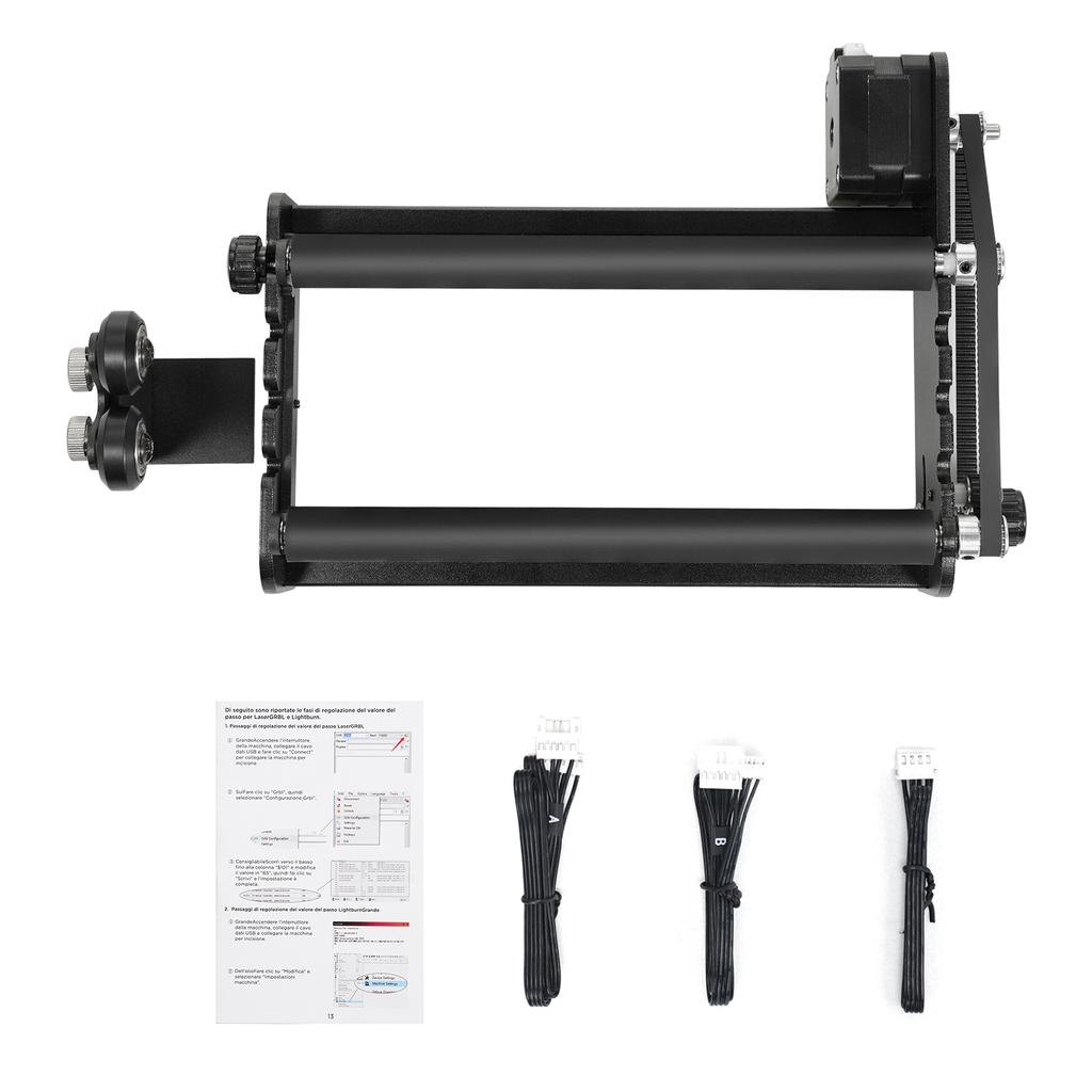 Rulle Y Rulle 360 grader Roterende til 4-138mm Forskellige Graveringsdiametre 4 Gear Justeringer til Gravering af Cylindre