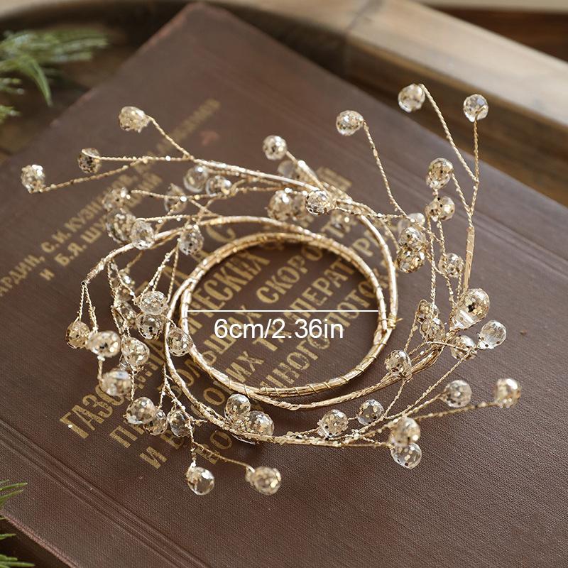 

1 шт. Украшения для витрины, Настольный праздничный аксессуар, Цветочный рождественский подсвечник, Ретро рождественский домашний декор 6CM золотой