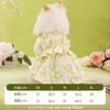Soft Cute Princess Floral Cat Dress Thin Anti-Shedding Summer Pet Skirt 5 Sizes XS-XL For Indoor Outdoor Daily Home Wear