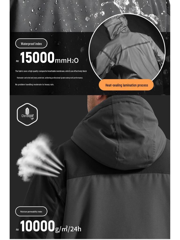 Men's Free Soldier Waterproof Breathable Ski Suit: Seam-Sealed, Professional Cotton Jacket for Outdoor Snowboarding and Skiing