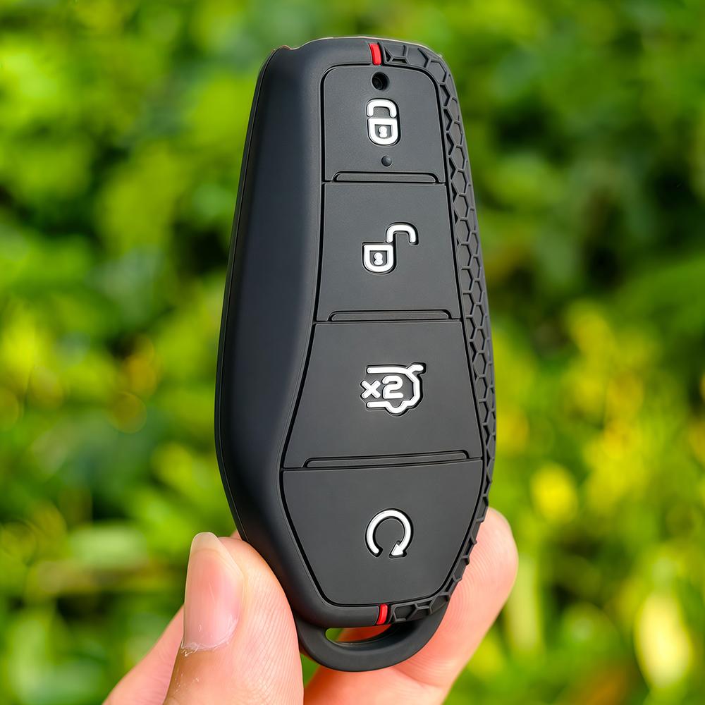 Silicone Car Remote Key Cover Holder Chain Key Case For Byd Atto 3 Han Ev Dolphin Song Pro Max Tang Dm Yuan Dolphin E2 Qin Plus
