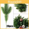 Livslika tallgrenar Konstgjorda växter för jul DIY Festdekorationer