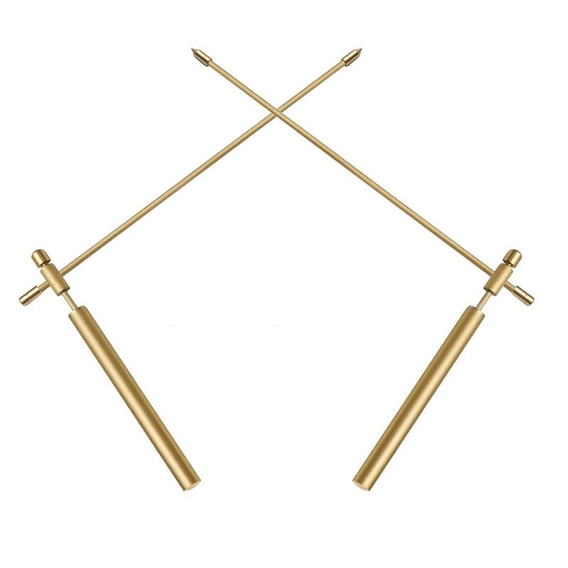 99.9% Pure Copper Dowsing Rods Professional Ghost Hunting Treasure Searching Tool Portable Copper Divining Rod Equipment