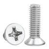 Set of 100 Versatile Stainless Steel Countersunk Screws Long lasting Flat Head Screws for Home & Industry & Outdoor Use