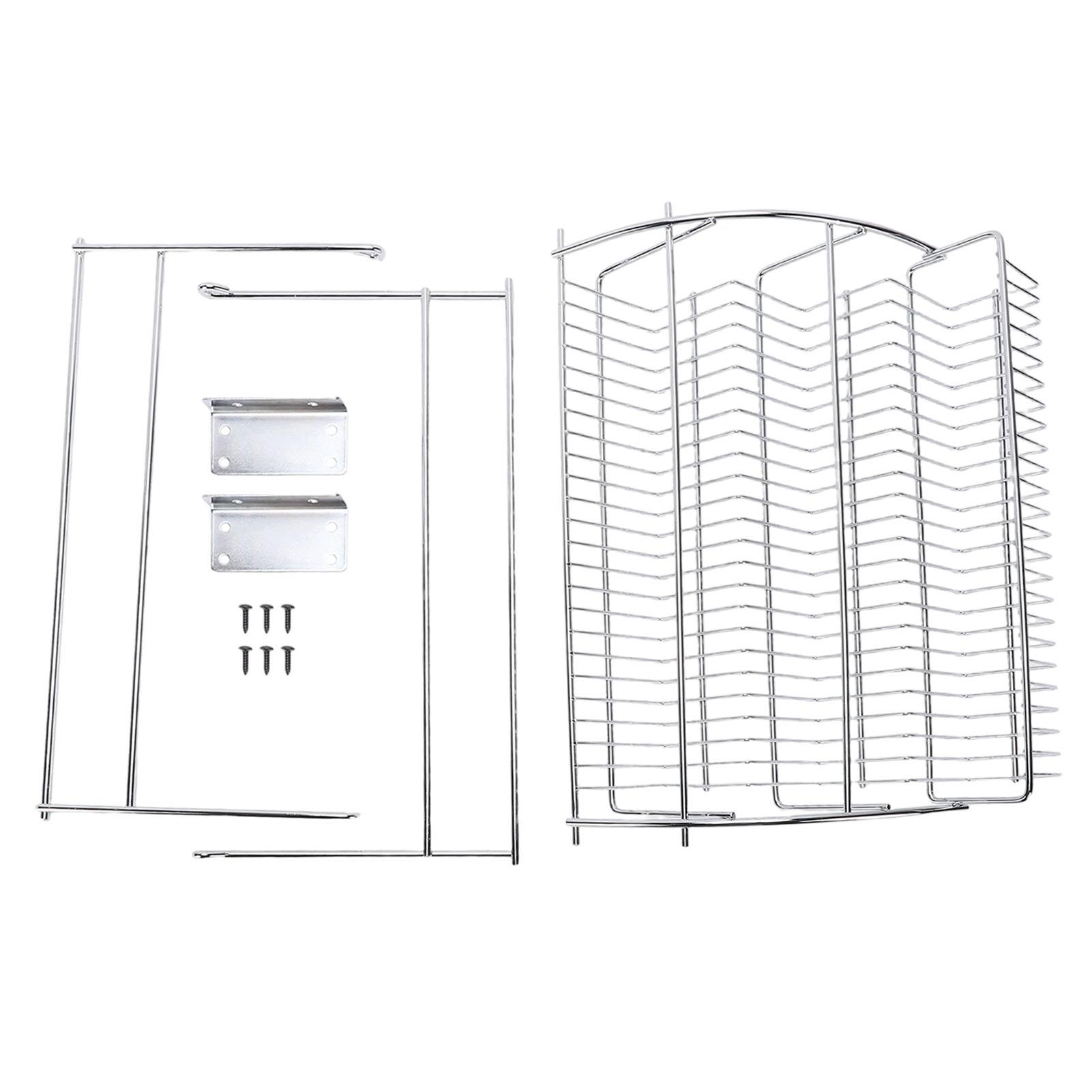 Musysh Pull Down Seasoning Rack Sturdy Iron Space Saving Upper Cabinet Organizer Kitchen Pull Down Shelf For Home