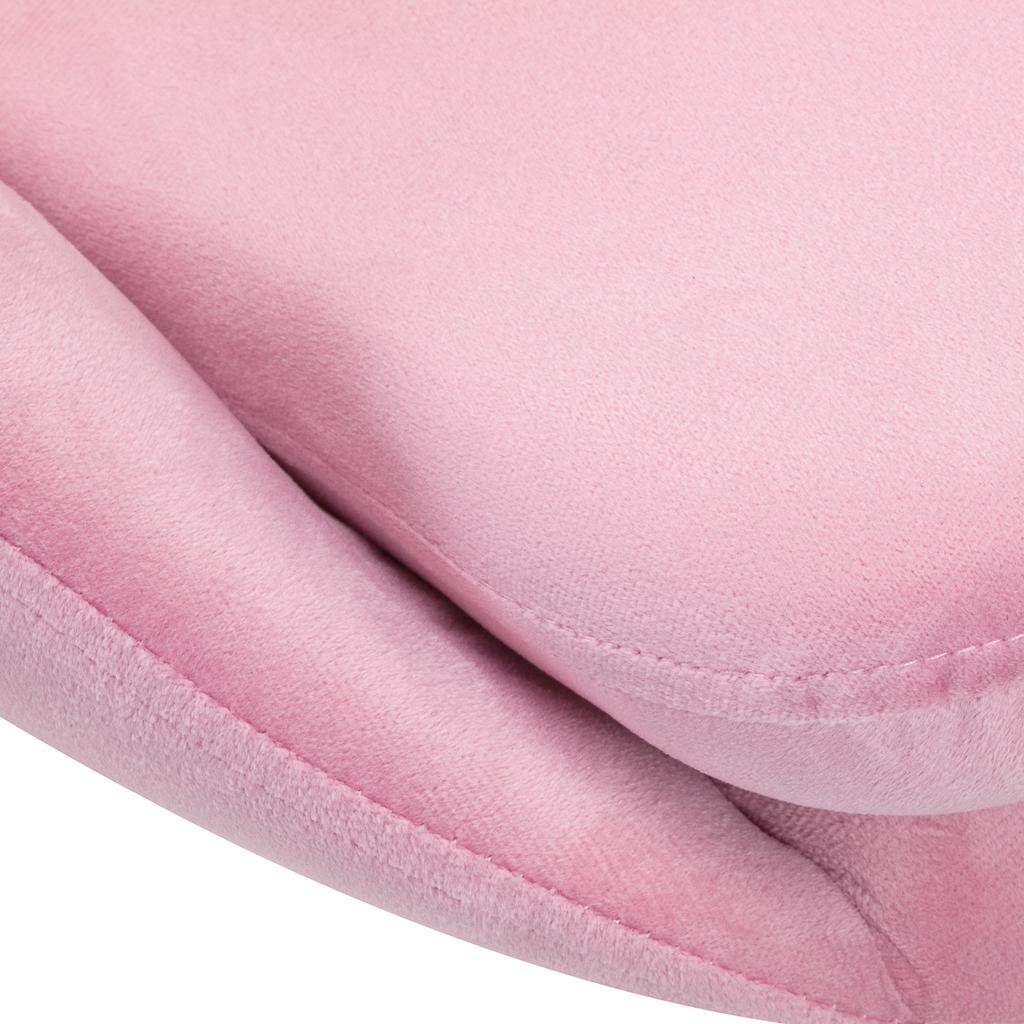 4Rico Swivel Chair Qs-Mf18G Velvet Pink