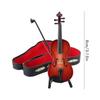 Modellino di Violino in Mogano Collezione di Strumenti Musicali Ornamenti Decorativi Artigianato Modello di Violino Marrone Arredamento per la Casa