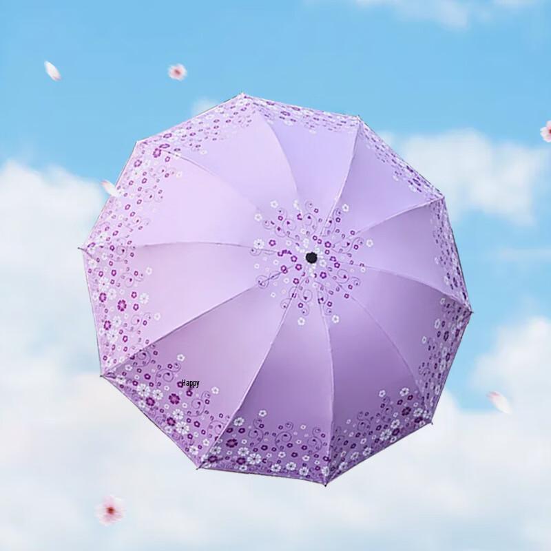 Love Flower Oversized 10-Rib UV Protection Umbrella - 2 Pack