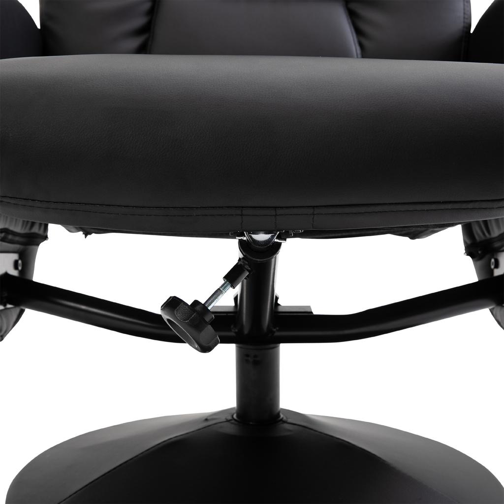 Relax Armchair with Footrest 360 degrees Swivel Relaxation Armchair with Reclining Backrest for TV