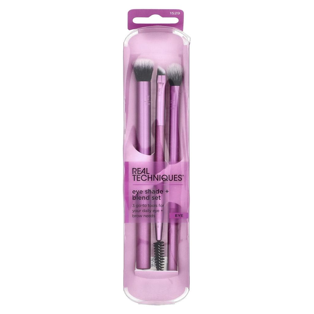 Eye Shade + Blend Brush Set, 3 Pieces