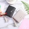 Cute Women Wallet Leather Card Holder Mini Tassel Small  Wallet Coin Purse Female Girls Card Case Short Multi-card Pocket Wallet