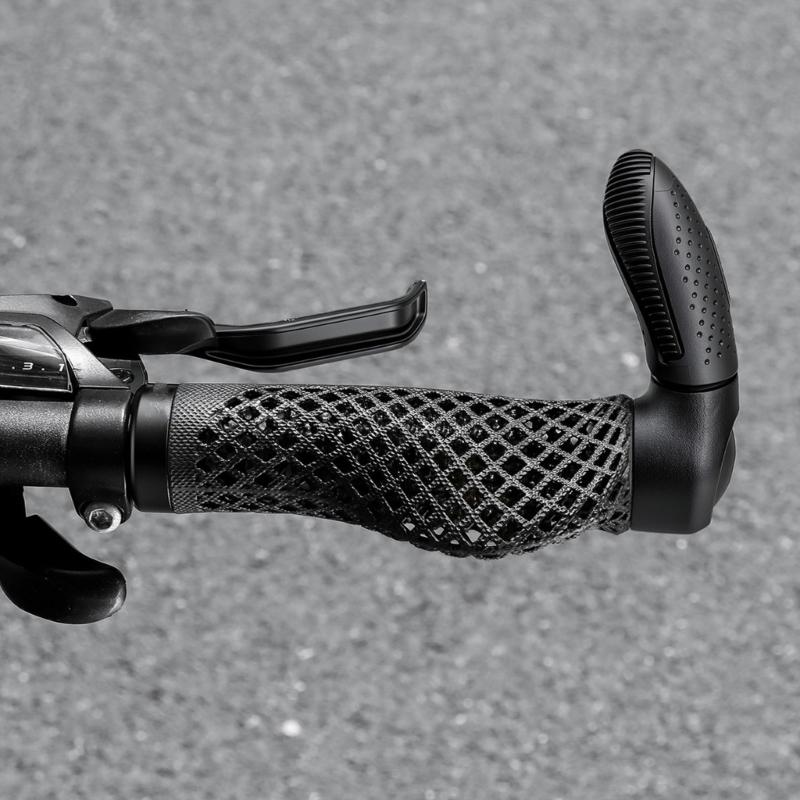 Ergonomisches Lenkerendgriff-Set (2 Stück) für Pendlerfahrräder, Nylonklemmen am Lenker zur Unterstützung des Griffs, die helfen, den Handdruck bei der täglichen Fahrt zu reduzieren
