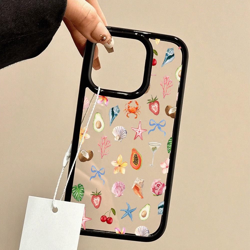 Acrylic Phone Case for iPhone 11 12 13 14 Pro 12 14 16 Pro Max for Samsung A16 A36 A56 S24 FE High-quality Painted Anti-fall Mobile Phone Case