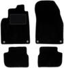 Czarne welurowe dywaniki podłogowe do: Saab 9-3 II kabriolet (2002-2014)