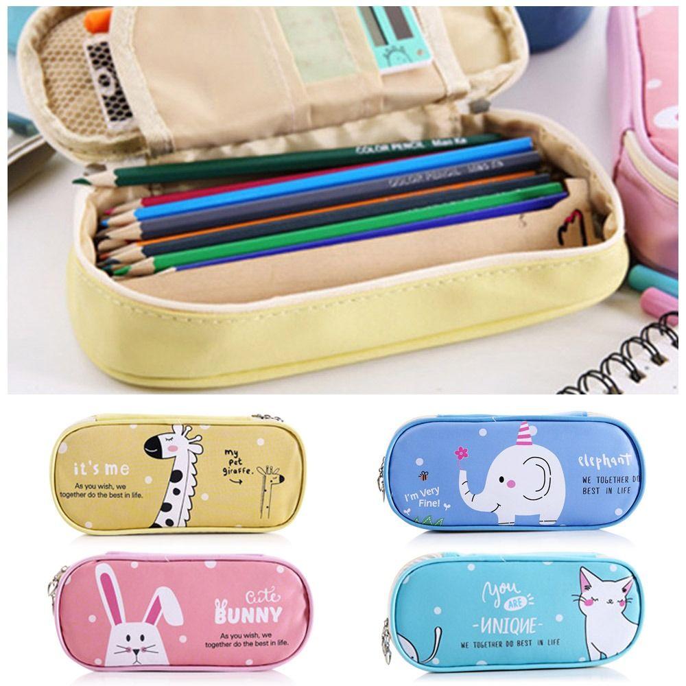 

Креативная портативная коробка для карандашей большой емкости Канцелярская коробка Мультяшная сумка для карандашей Студенческие принадлежности