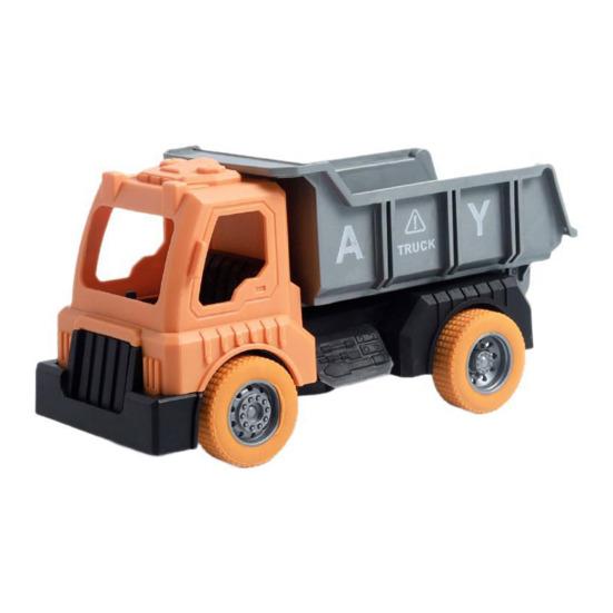 1/4 Stück Kinder Baufahrzeug Spielzeug Trägheitsantrieb Bewegliche Gelenke Ingenieurfahrzeug Kleinkinder Lernbagger Bulldozer Kipplaster Mischwagen