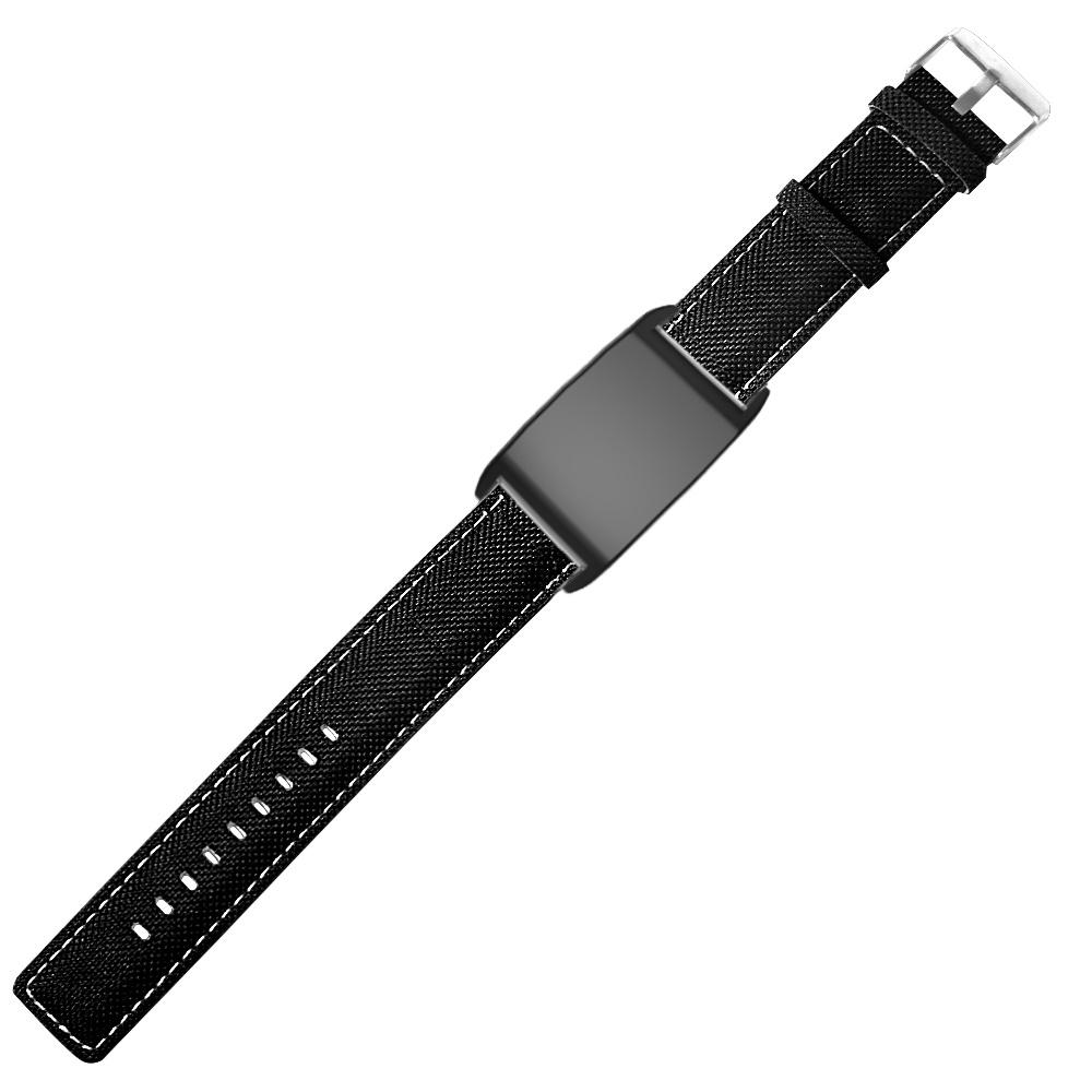 Watch Band for WHOOP 5.0 LIFE MG/5.0 Peak/5.0 One/5.0/4.0 Canvas + Leather Replacement Strap