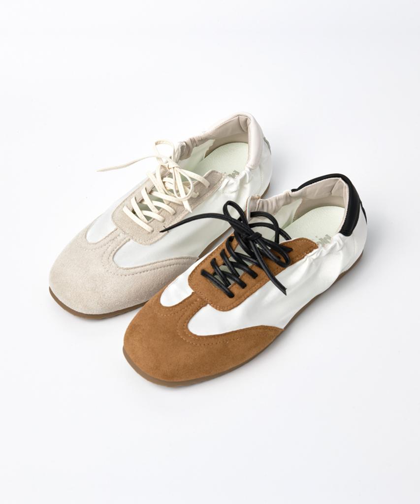 Mogaus Soft Satin Ballet Flat Sneakers 2 Colors