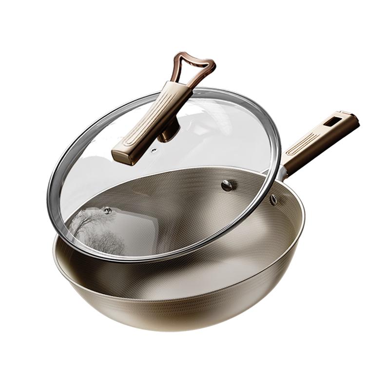 Sacon Titanium Stainless Steel Wok