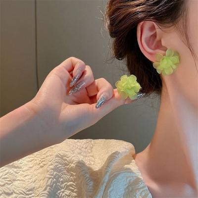 New Fashion Flower Ear Stud Earrings  for Women Girl Gift Jewelry Wholesale