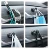 YANHUILAY Crochets de voiture, Lot de 2, Crochets de rangement pour voiture, Mini crochets, Support polyvalent, Voiture