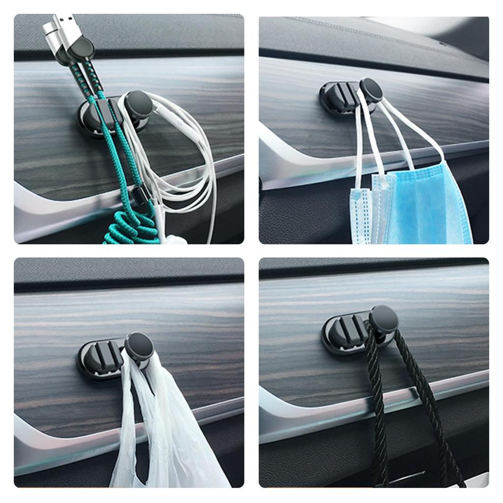 YANHUILAY Car Hooks, Set of 2, Car Storage Hooks, Mini Hooks, Multi-purpose Holder, Car