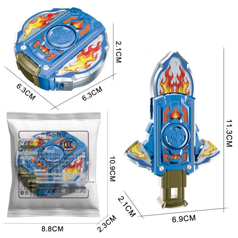 Jeep Finger Tank Gyro Toy for Kids: Radish Gun & Decompression Spinner