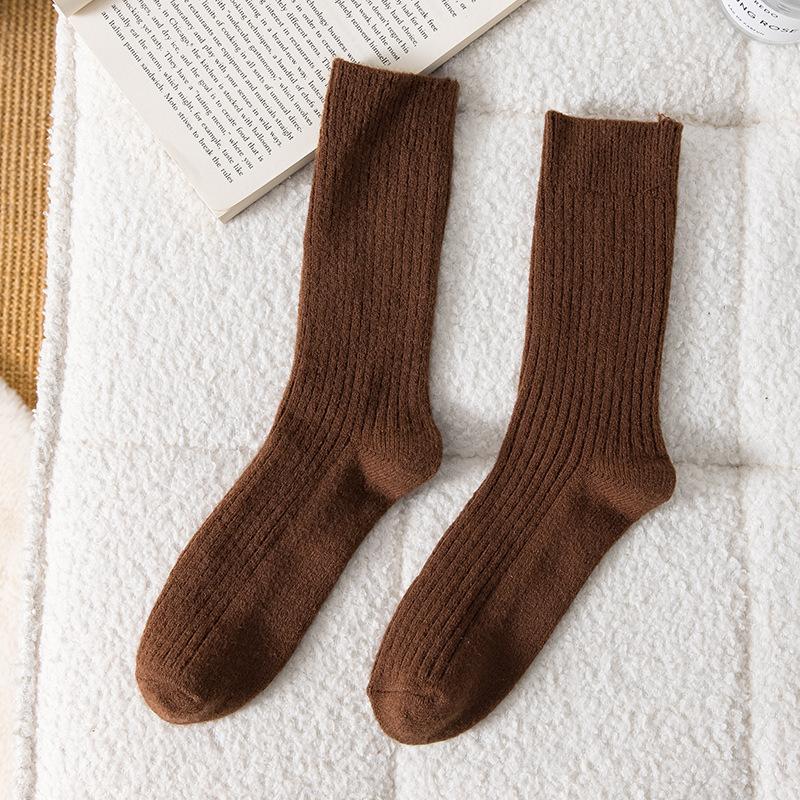 Female Autumn and Winter Thickened Warm Drum Wool Pile Socks