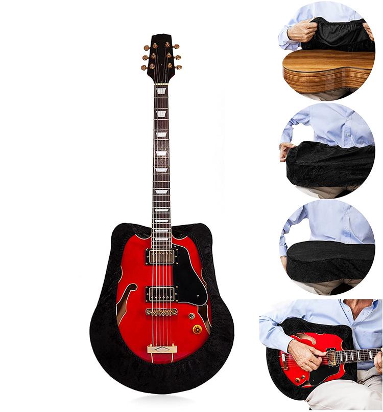 Black Dust Cover for 39, 40, 41-Inch Folk, Classical Guitars & Electric Bass