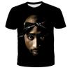 West Coast Gangsta GIRL's T-shirt Rapper Tupac Tops Hip Hop Thuglife Graphic T Shirts Oversized Short Sleeves Tee Men T Shirt