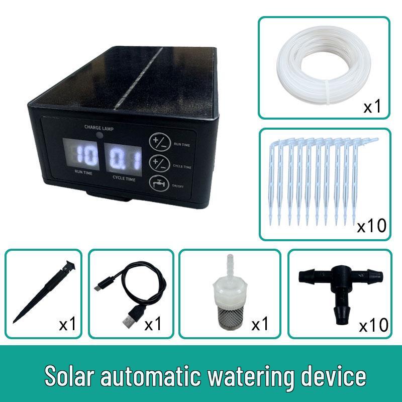 Умное солнечное устройство для капельного полива цветочных горшков и рассады 10000