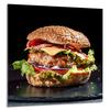 PANEL SZKLANY DO KUCHNI 60x65 Hamburger