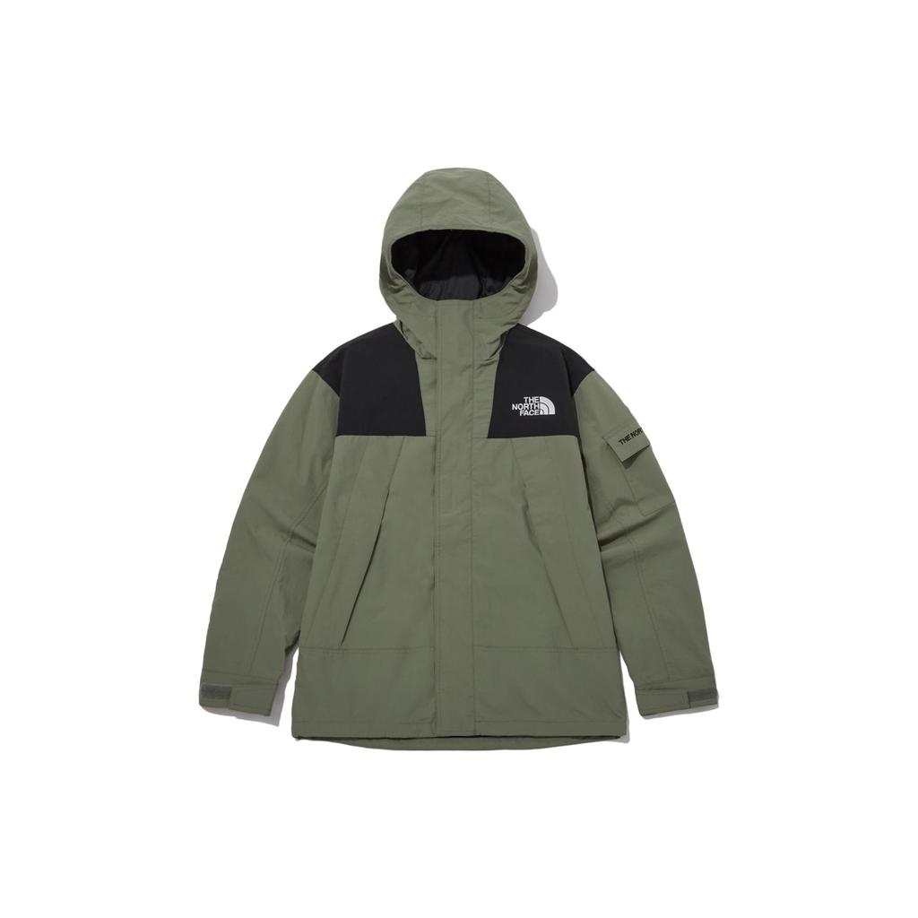 The North Face Outdoor Hiking Waterproof And Windproof Windbreaker Jacket Unisex Green NJ3BP50C