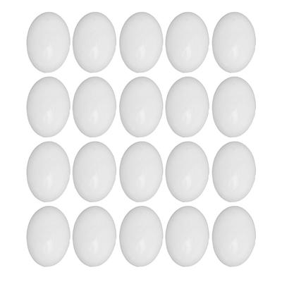 20 PZ Cabochon Ovali Naturali a Forma di Uovo 18x13mm Perline per Artigianato di Gioielli Forniture per la Creazione di Perline per Natale Compleanni Regali Nero
