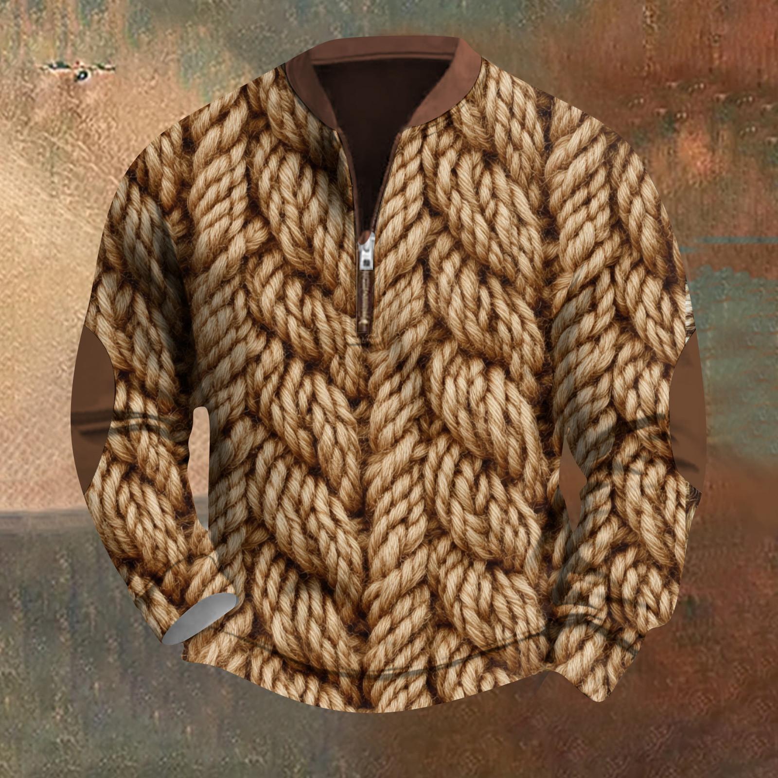 

Чоловічий світшот у стилі ретро з градієнтним принтом XL жовтий